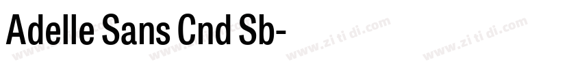 Adelle Sans Cnd Sb字体转换